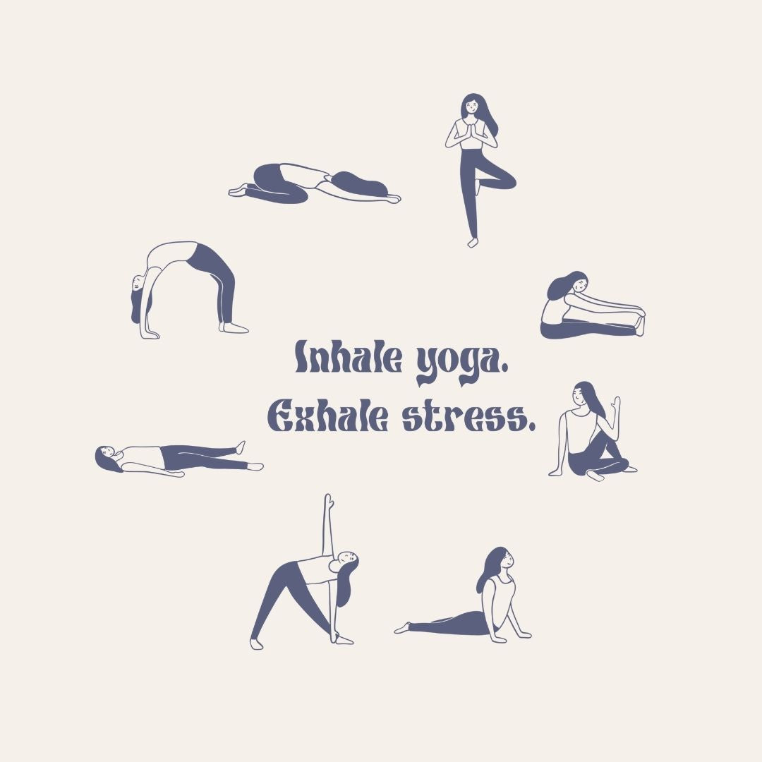 Hoodie - "Inhale / Exhale" vintage white