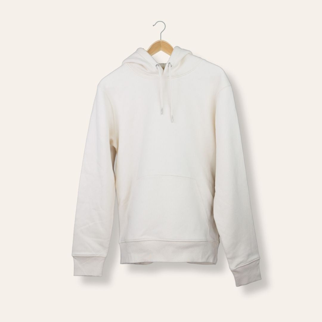 Hoodie - "Give yourself time“ beige meliert