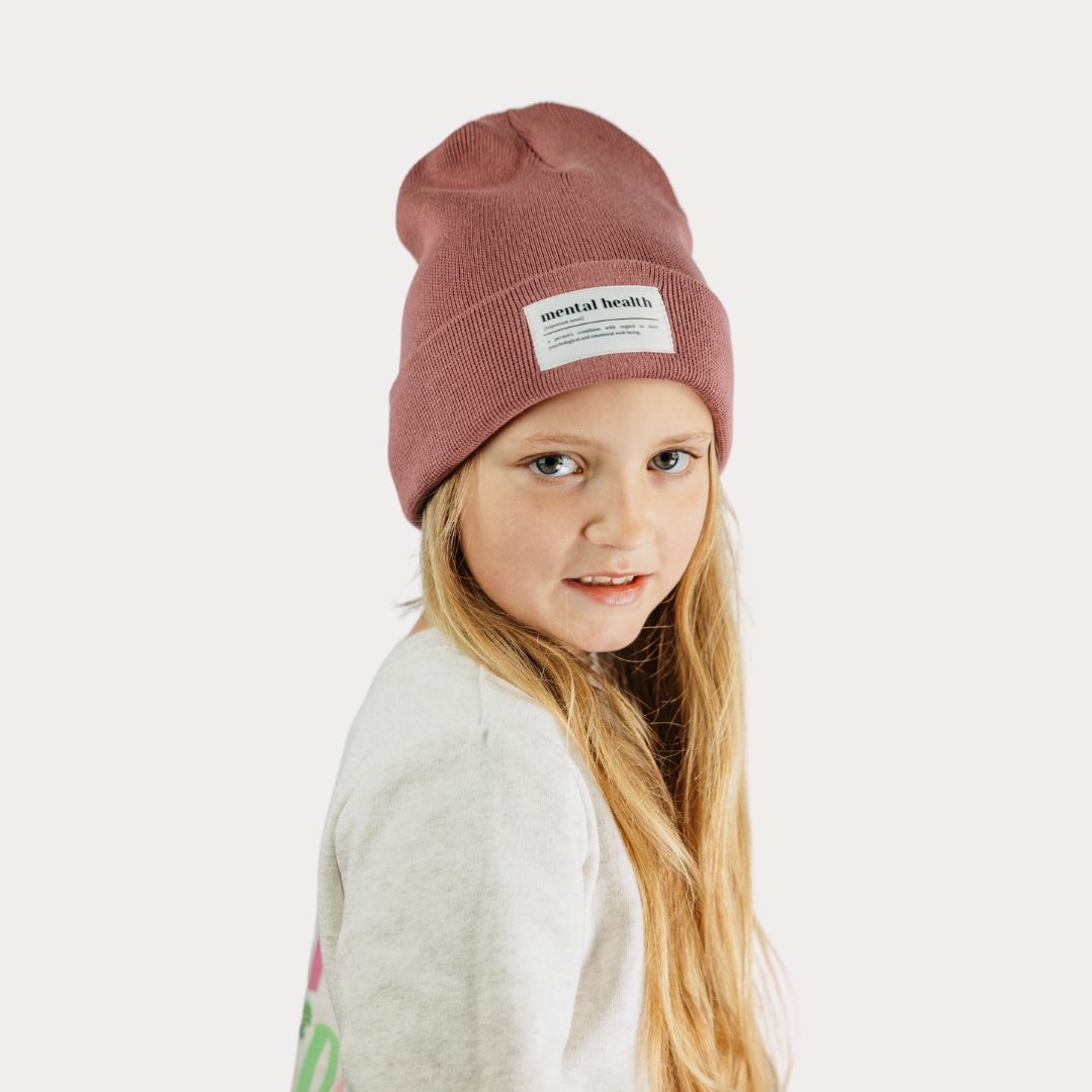 Mütze "Mental Health" in Wildberry (Beanie)