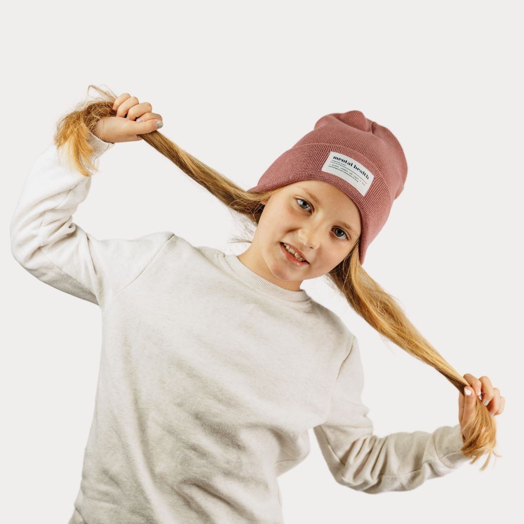 Mütze "Mental Health" in Wildberry (Beanie)