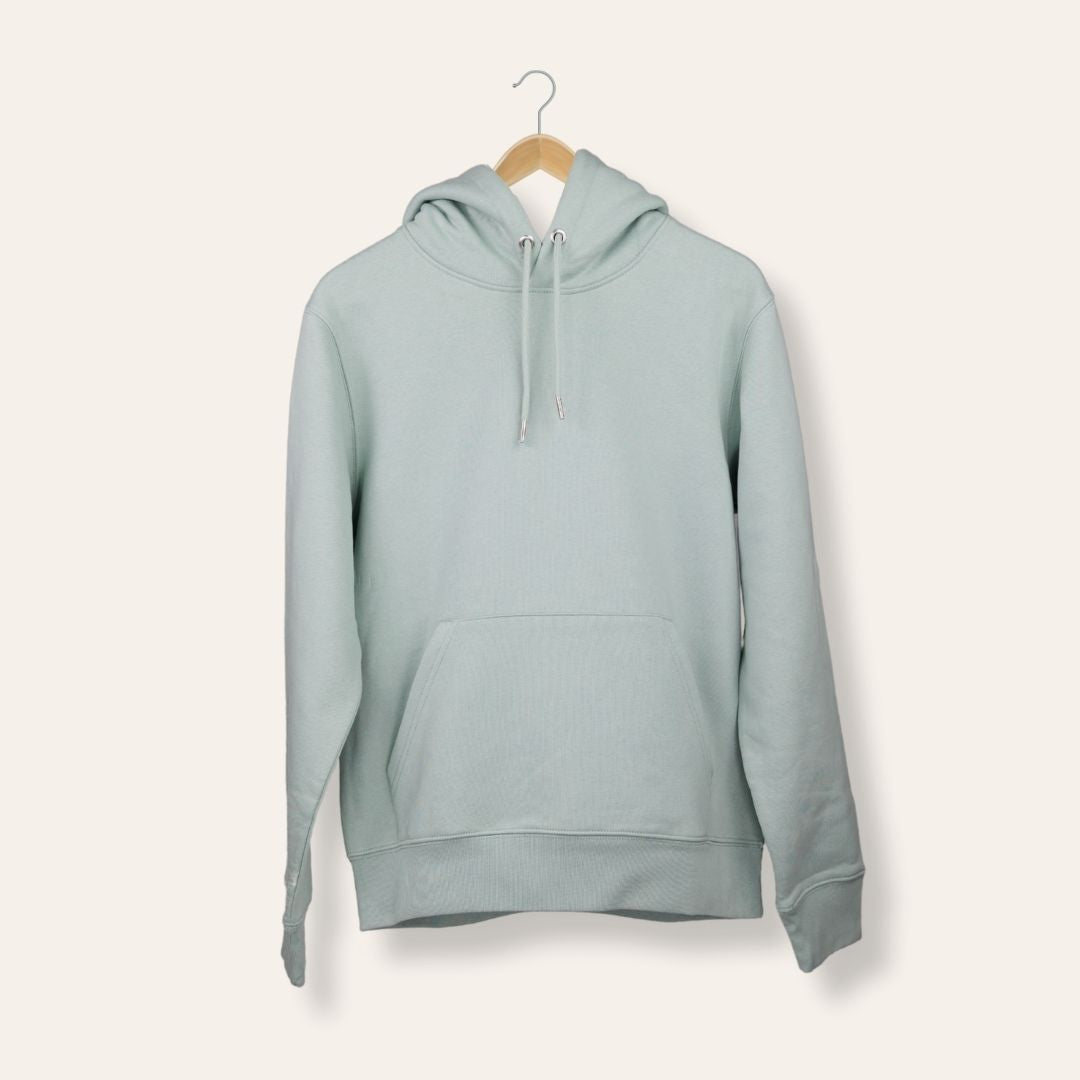 Hoodie - "Good vibes only“ aloefarben