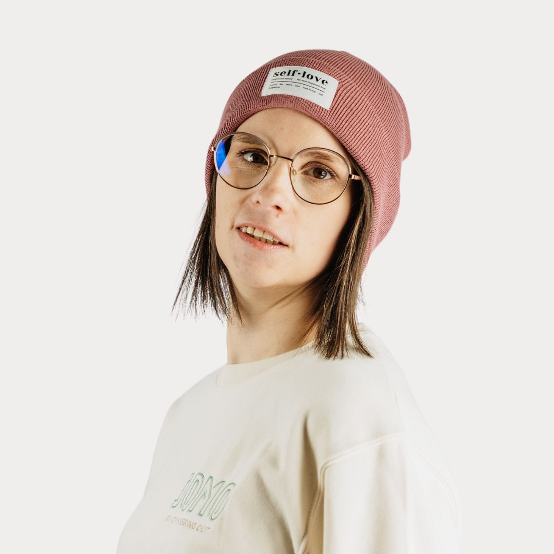 Mütze "self love" in Wildberry (Beanie)