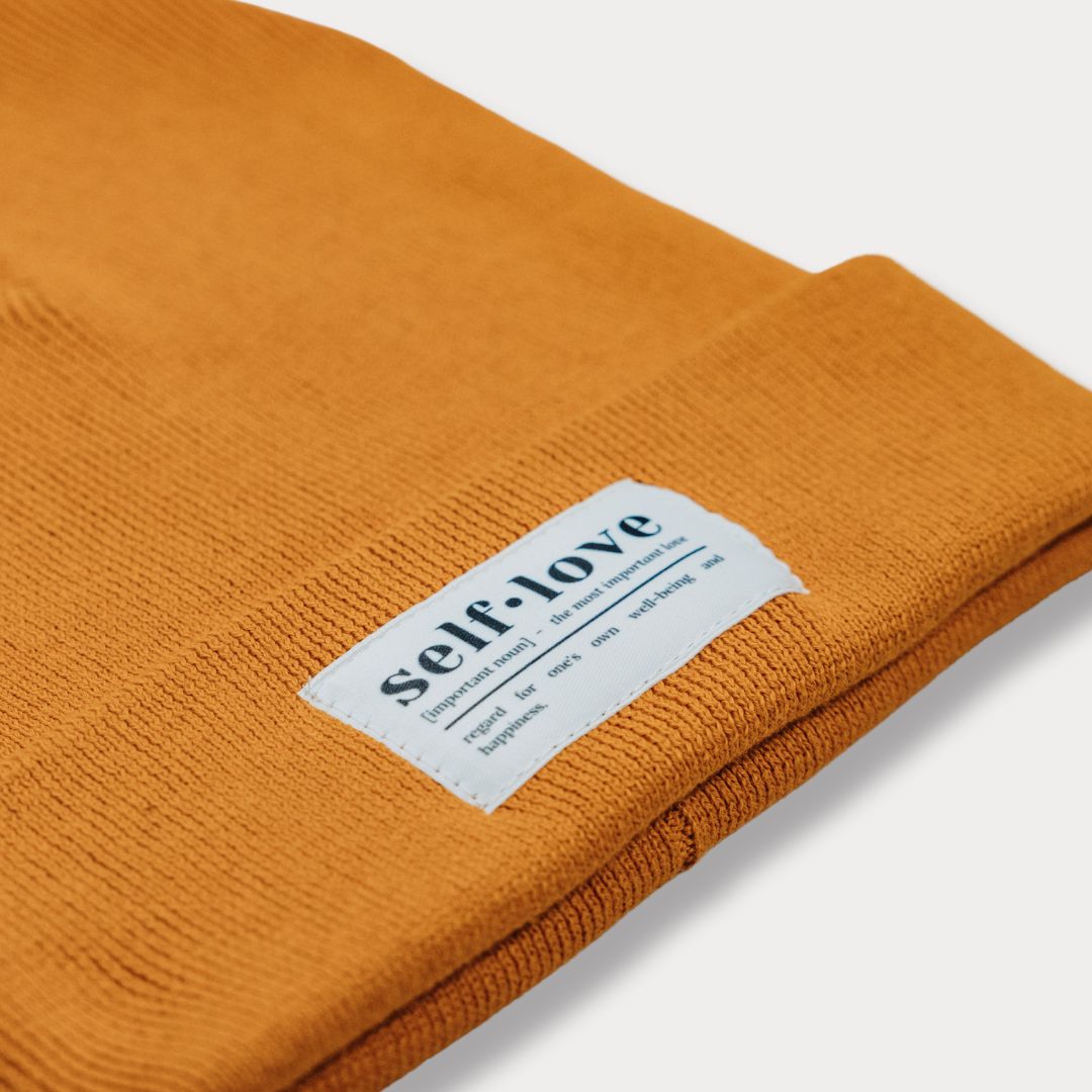 Mütze "self love" in Bright-Autumn (Beanie)