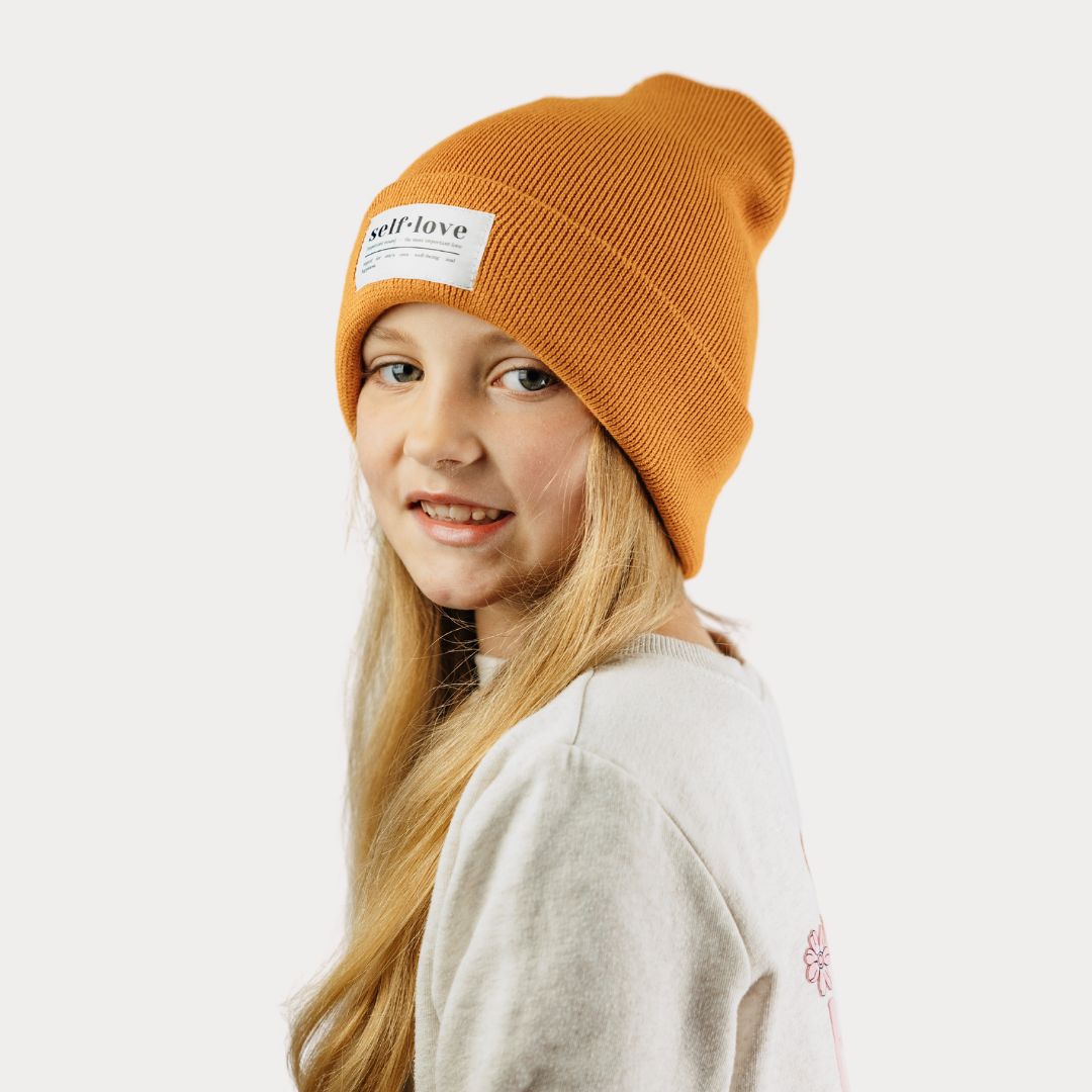 Mütze "self love" in Bright-Autumn (Beanie)