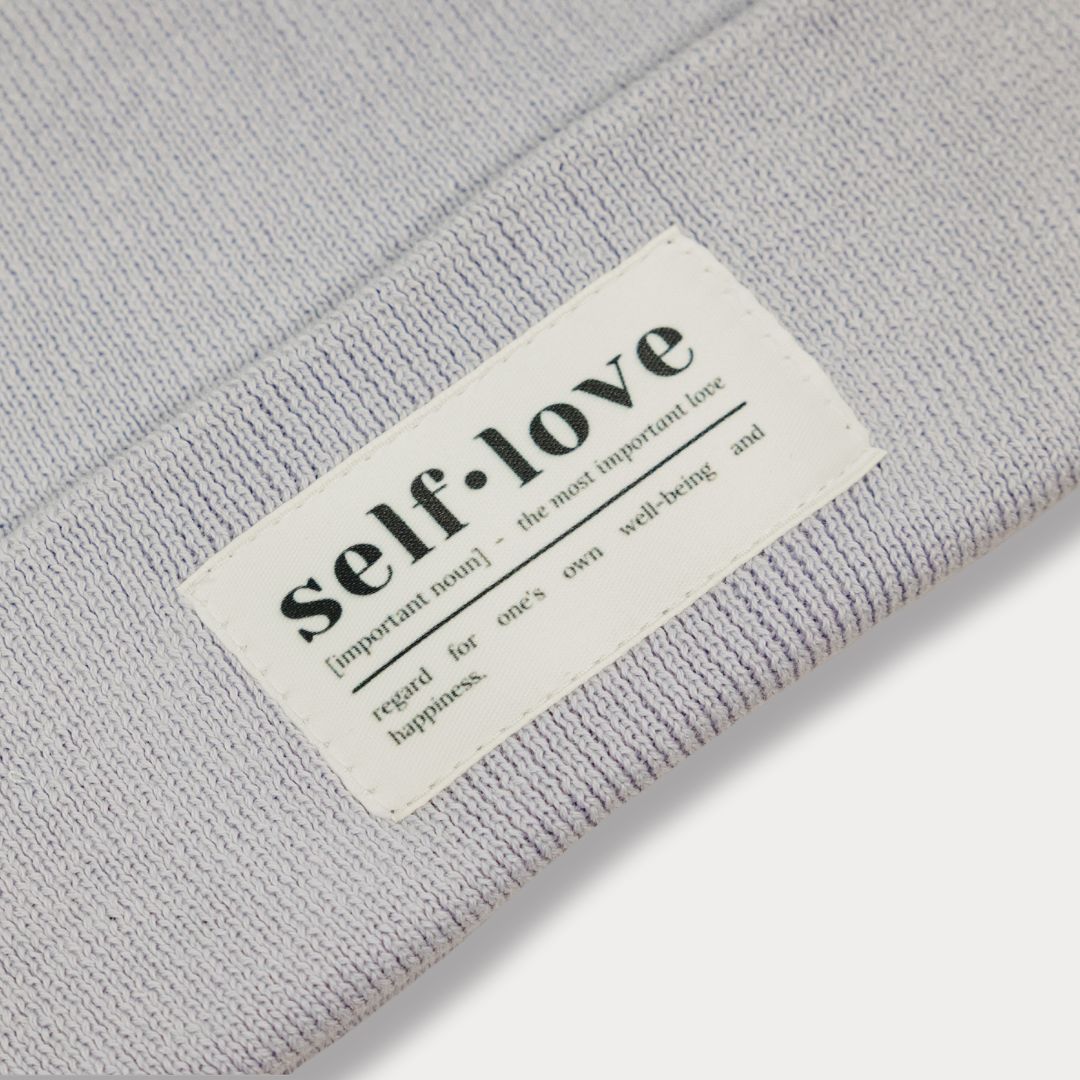 Mütze "self love" in Lavender (Beanie)