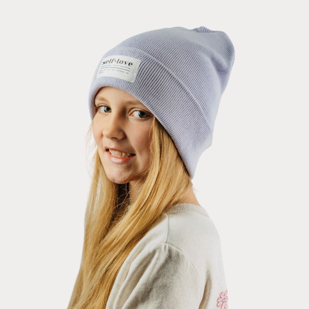 Mütze "self love" in Lavender (Beanie)