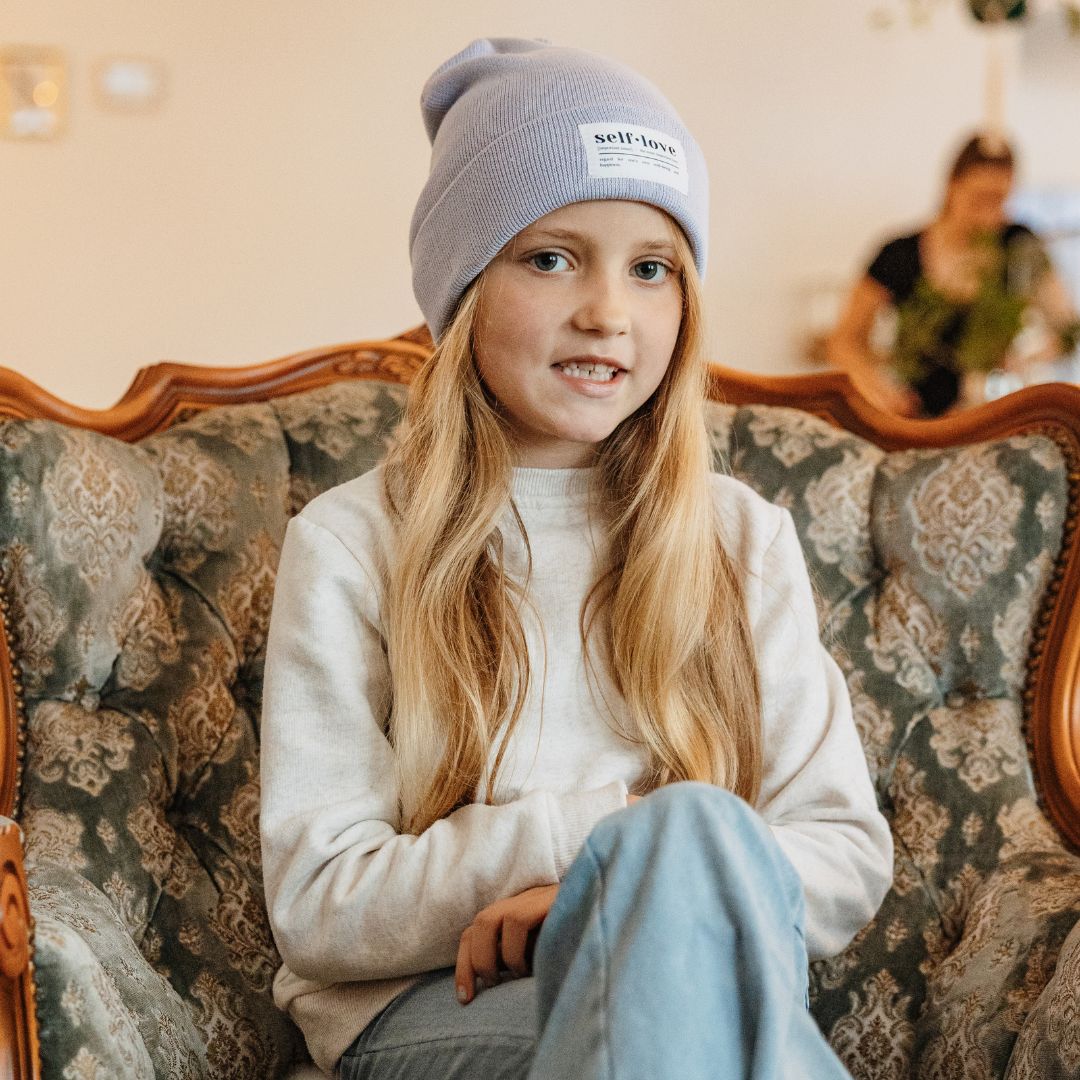 Mütze "self love" in Lavender (Beanie)