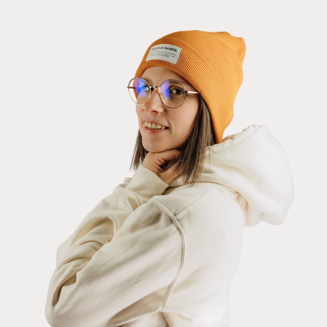 Mütze "Mental Health" in Bright-Autumn (Beanie)