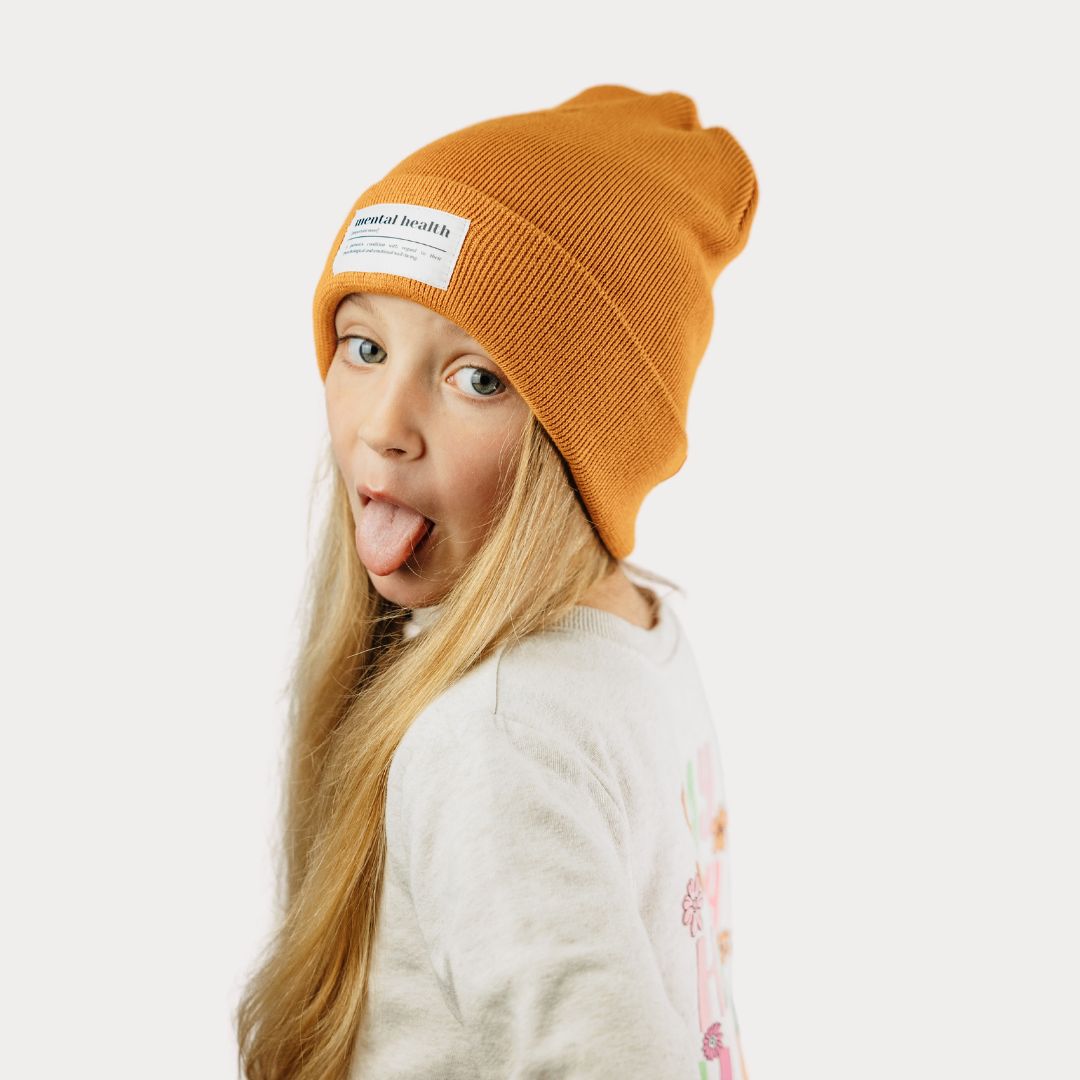 Mütze "Mental Health" in Bright-Autumn (Beanie)