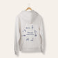 Hoodie - "Inhale / Exhale" vintage white