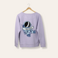 Pullover - "I need space" lavendel