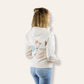 Hoodie - "Give yourself time“ beige meliert